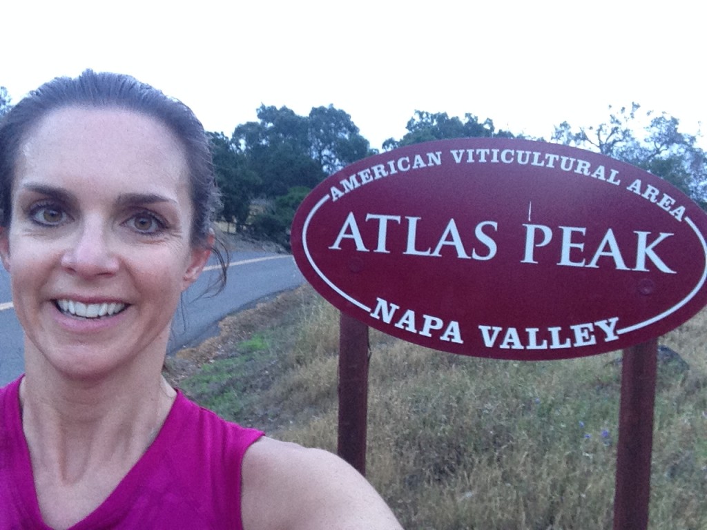 On a recent run in Napa Valley. I love exploring new places on an early morning run.